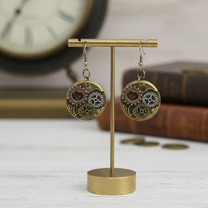 Steampunk Gear Earrings