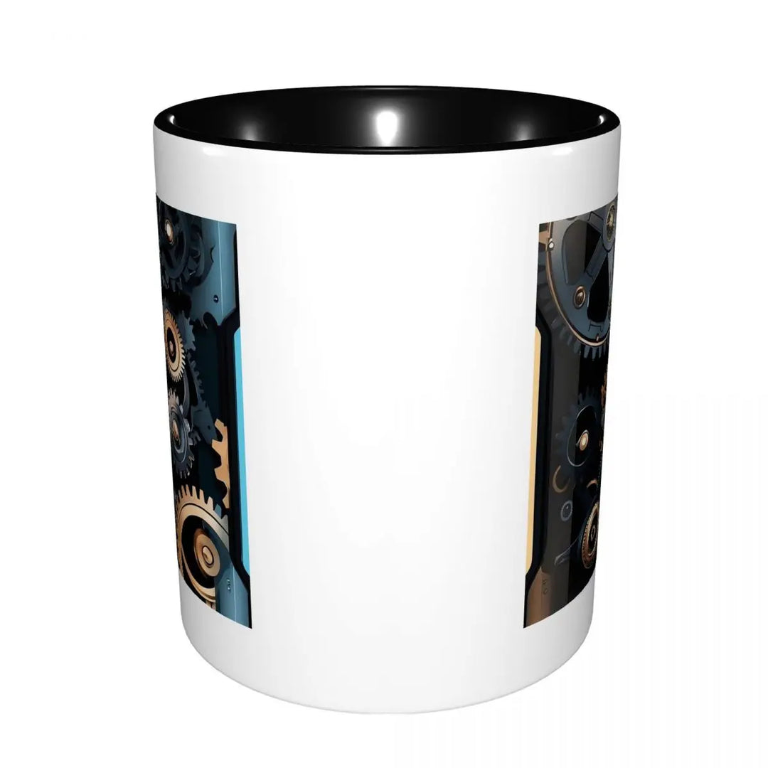 Steampunk Gear Mug durable
