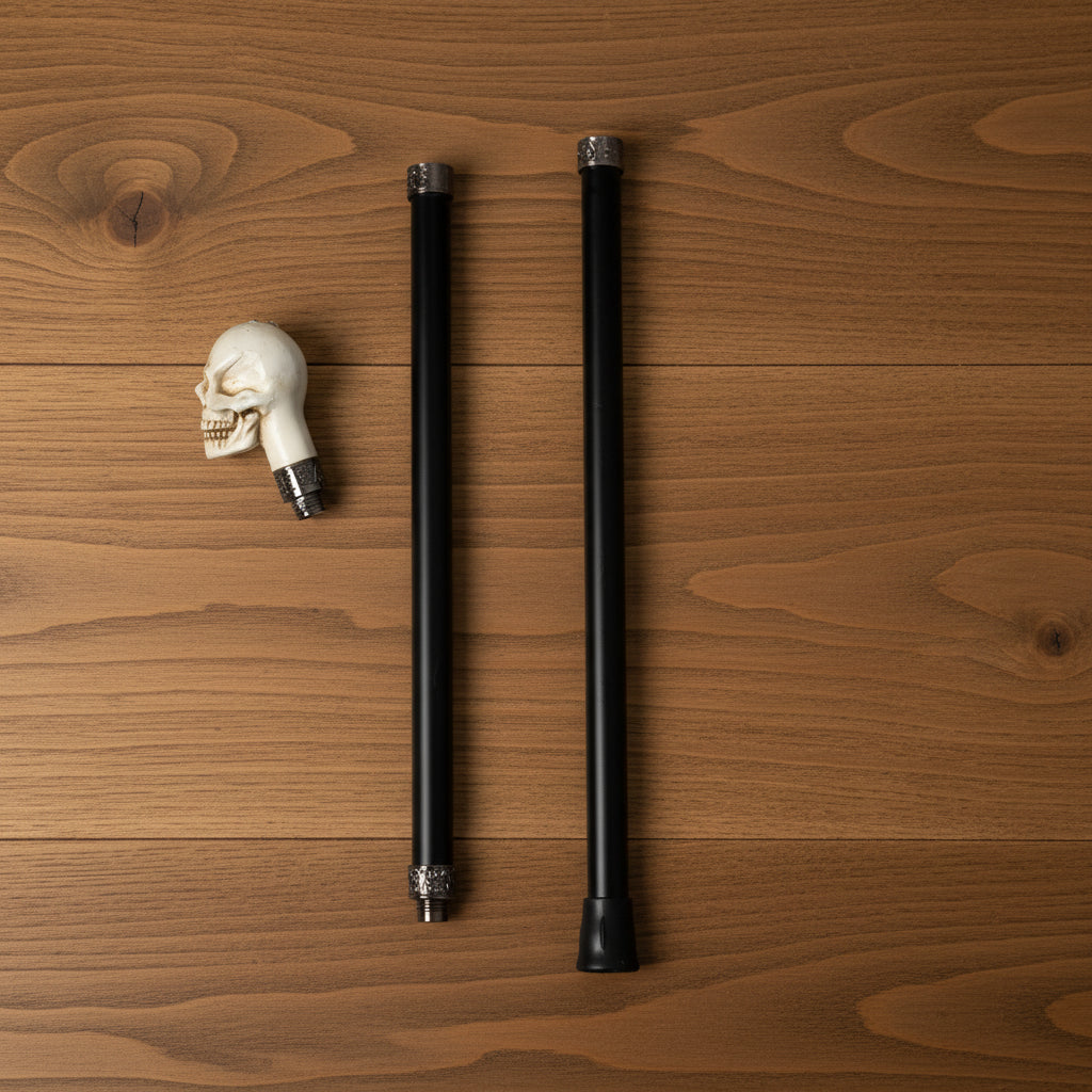 Steampunk Gear Skull Cane