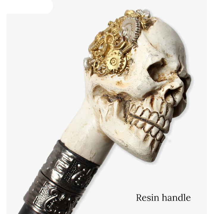 Steampunk Gear Skull Cane tendance