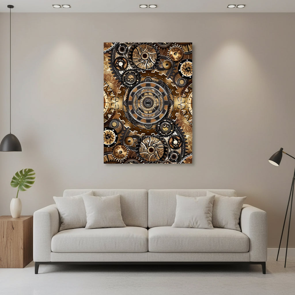 Steampunk Gear Wall Art Poster stylish