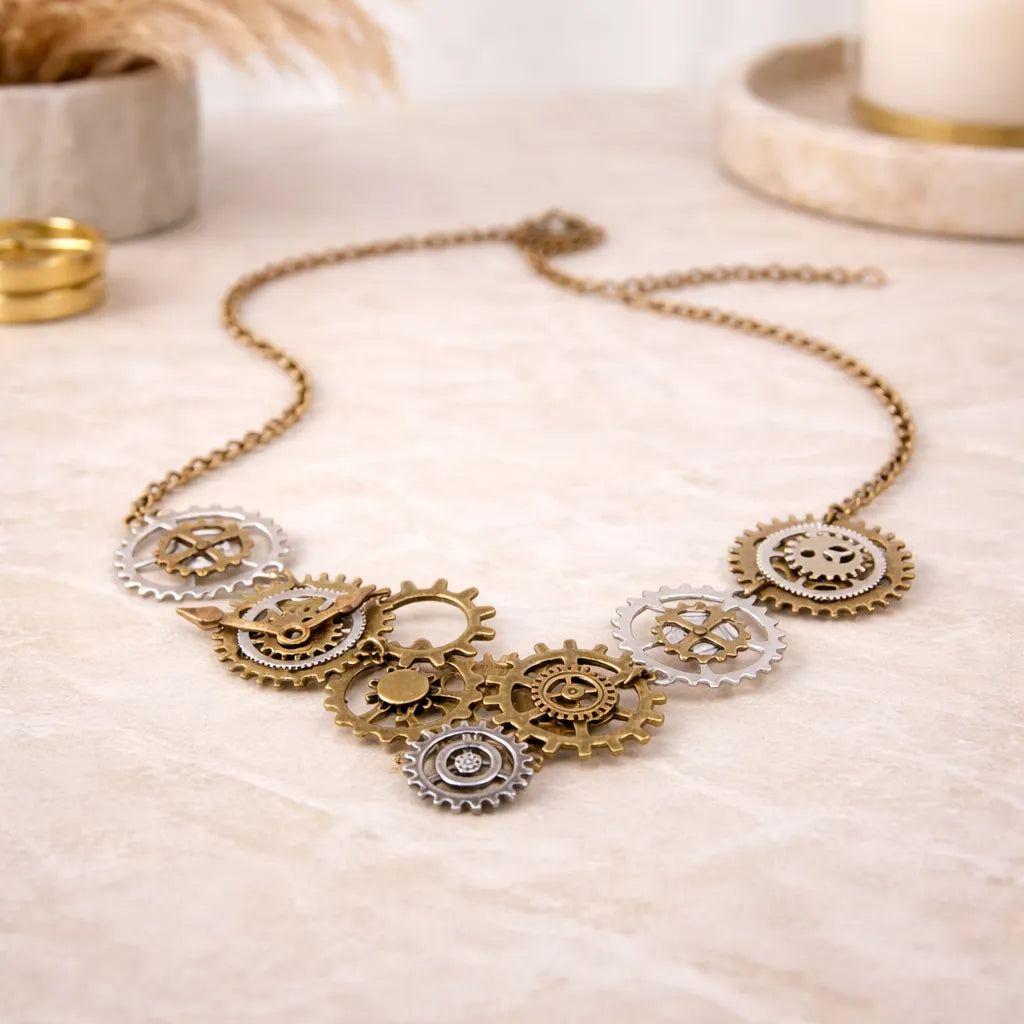 Steampunk Gear Necklace