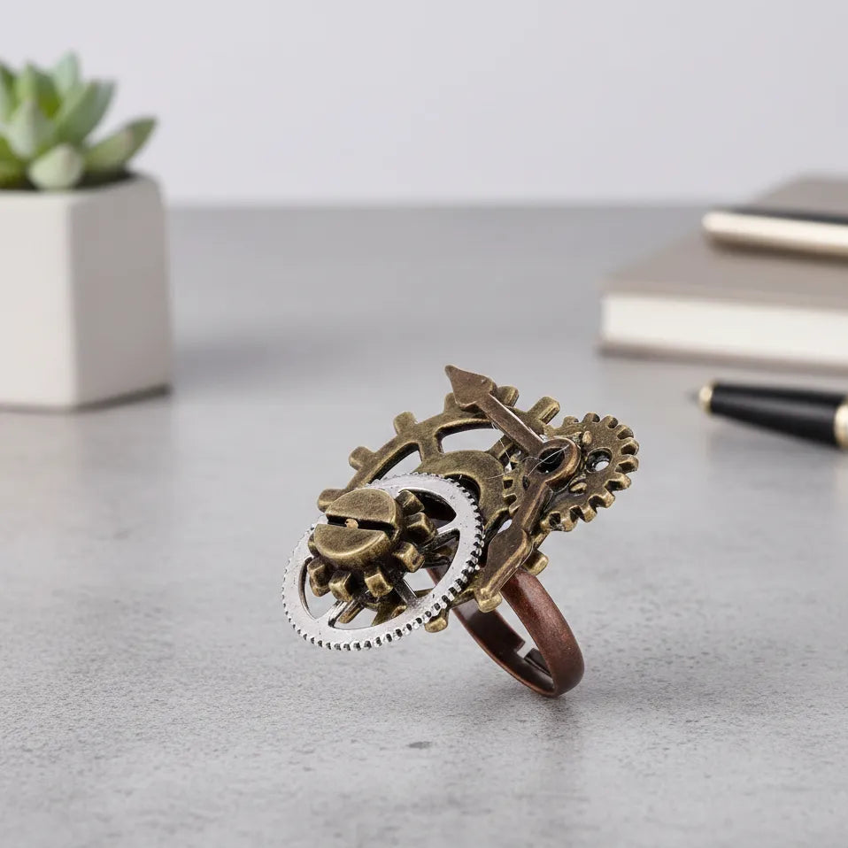 Steampunk Gears Ring