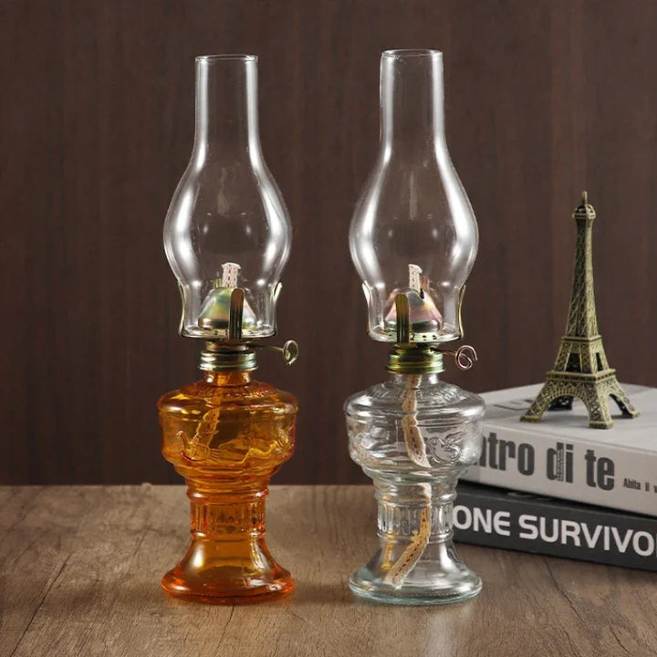 Steampunk Glass Oil Lantern