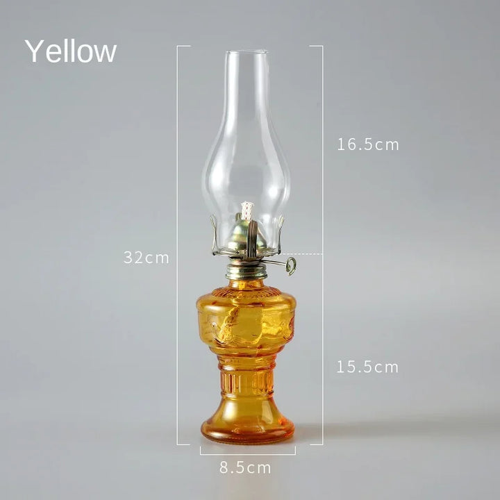 Steampunk Glass Oil Lantern retro