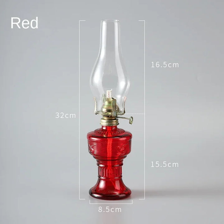Steampunk Glass Oil Lantern vintage