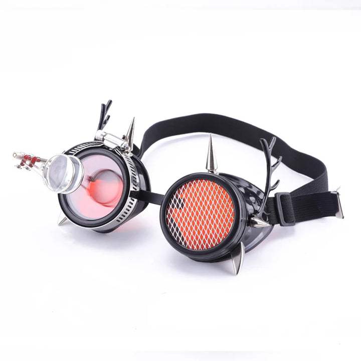 Steampunk Goggles With a Magnifying Glass and A Horn fashion