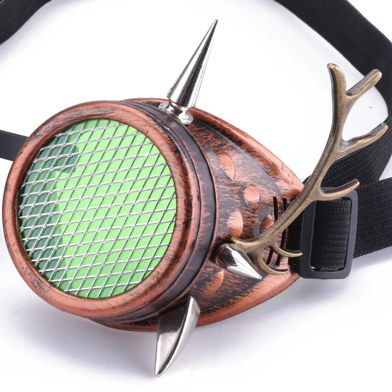 steampunk magnifying goggles With a Glass and A Horn Steampunk goggles with magnifying Compatible with Monza FUBU: A timeless legacy Sizes:41.5