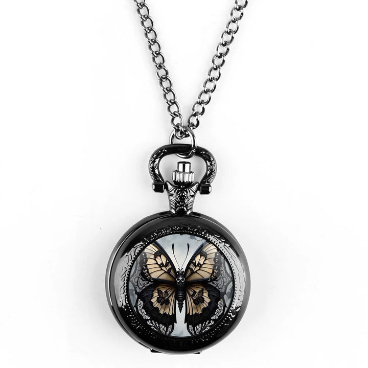 Steampunk Gothic Butterfly Pocket Watch vintage