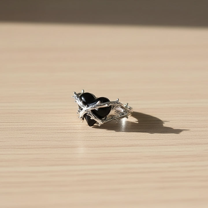 Steampunk Gothic Heart Ring
