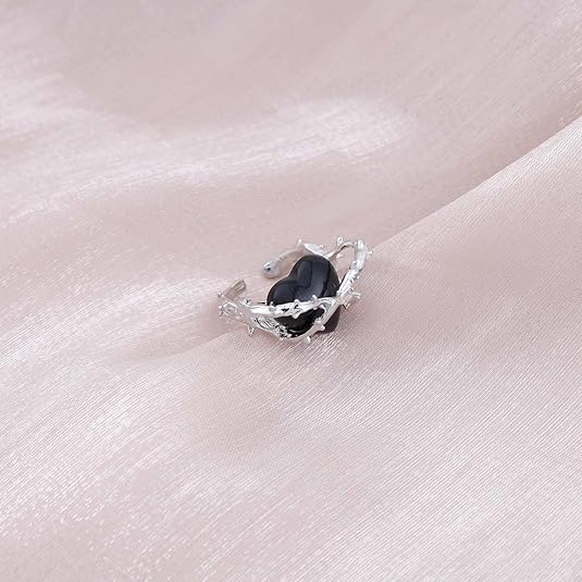 Steampunk Gothic Heart Ring stylish