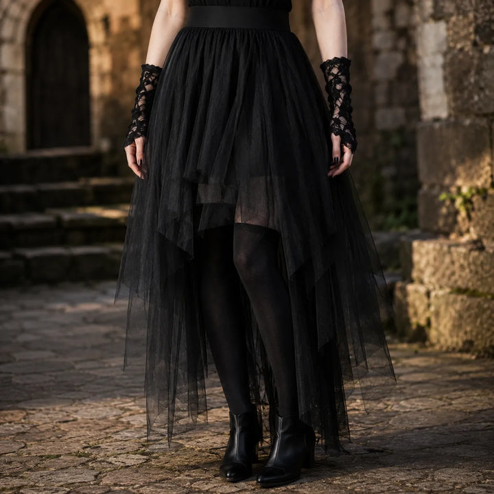 Steampunk Gothic Lace Skirt