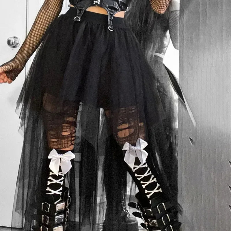 Steampunk Gothic Lace Skirt fashion