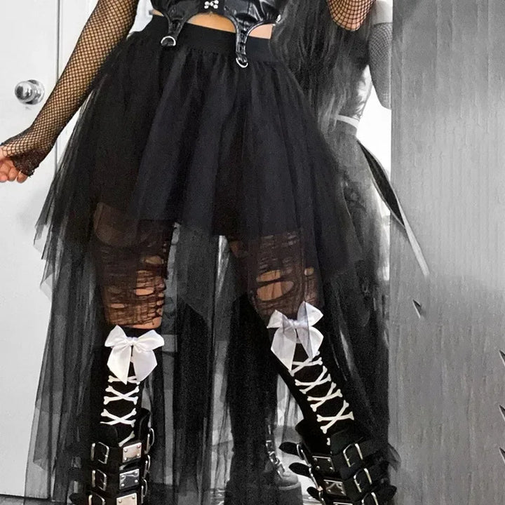 Steampunk Gothic Lace Skirt fashion