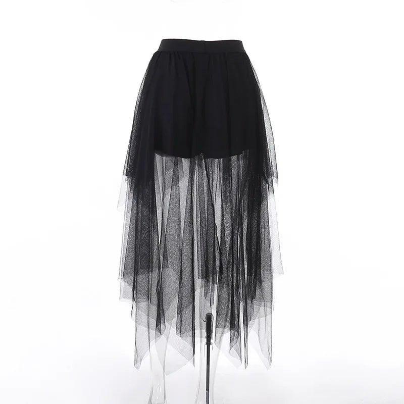 Steampunk Gothic Lace Skirt fashionable