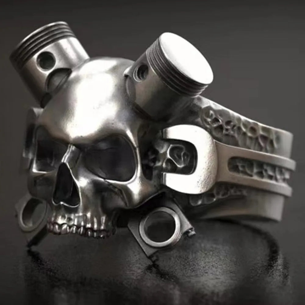 Steampunk Gothic Skull Ring
