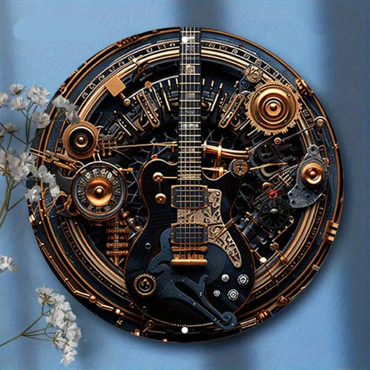 Steampunk Guitar Wall Art
