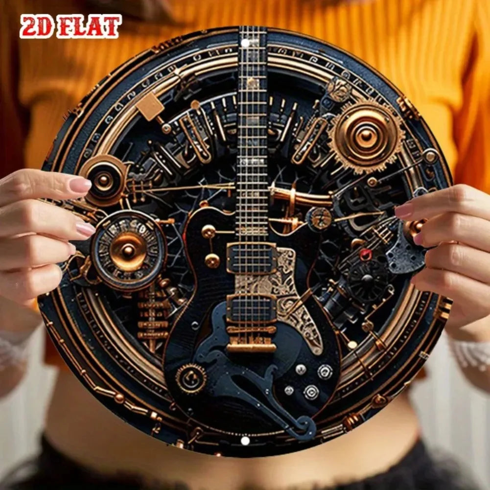 Steampunk Guitar Wall Art elegant