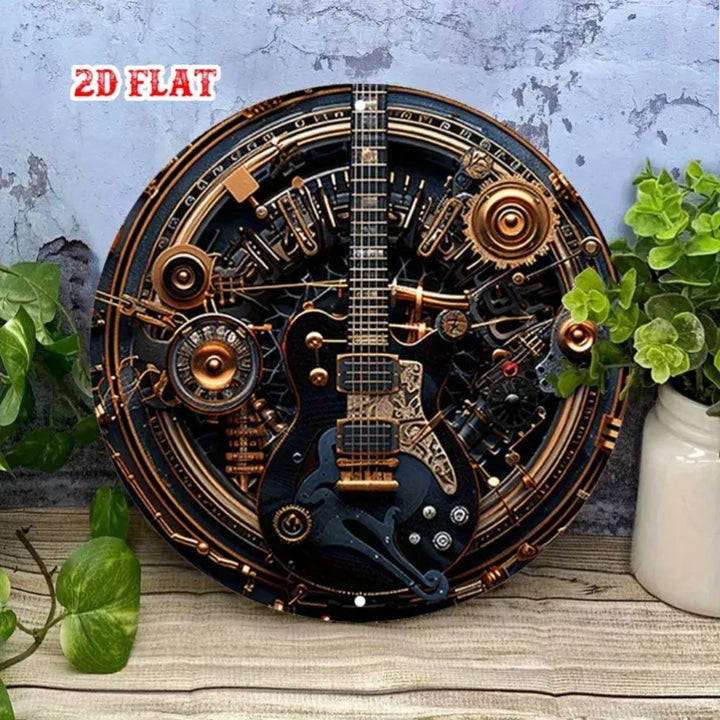 Steampunk Guitar Wall Art fashion