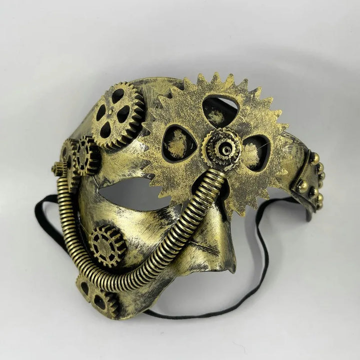 Steampunk Half-Face Gear Mask