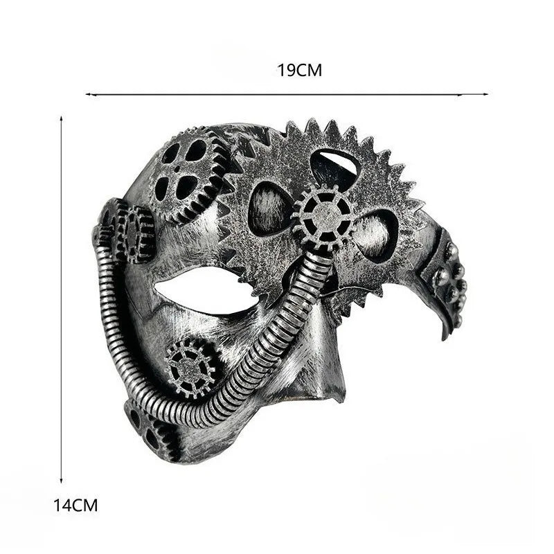 Steampunk Half-Face Gear Mask Measurement