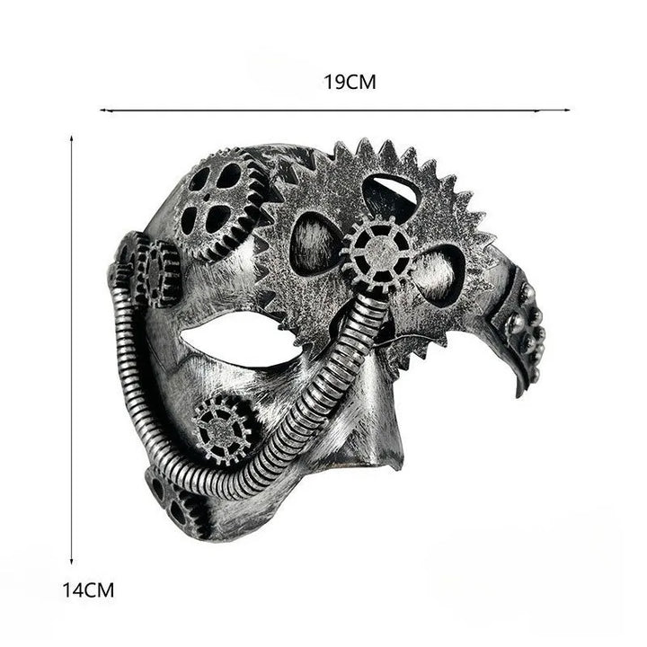 Steampunk Half-Face Gear Mask Measurement