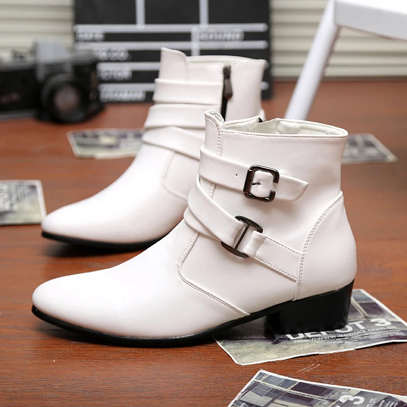 Steampunk Half Boots With Pointed Toes