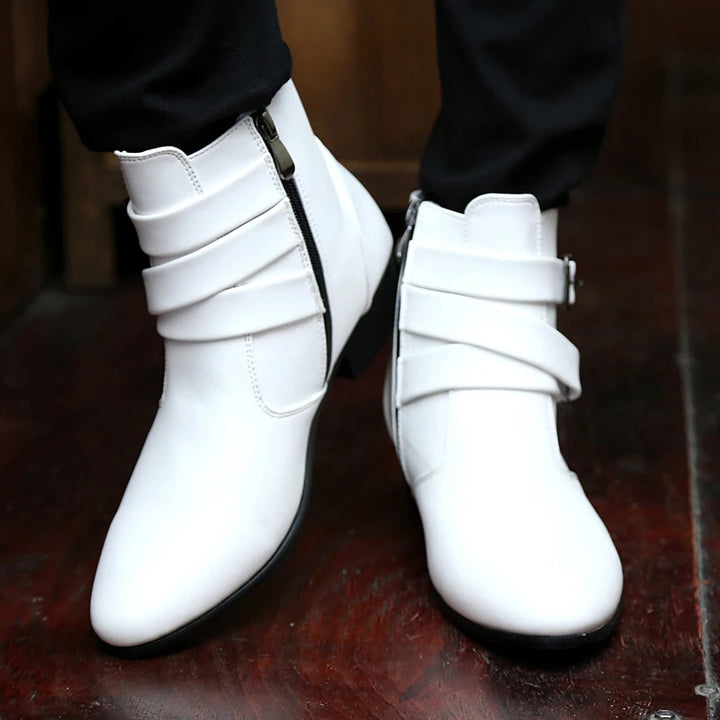 Steampunk Half Boots With Pointed Toes bold