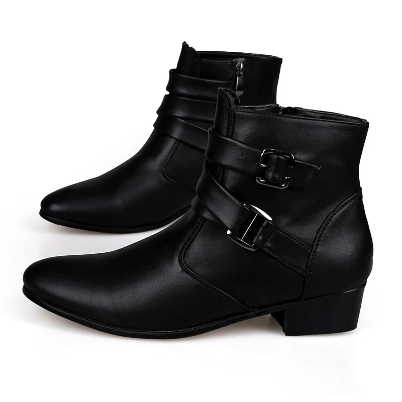 Steampunk Half Boots With Pointed Toes edgy