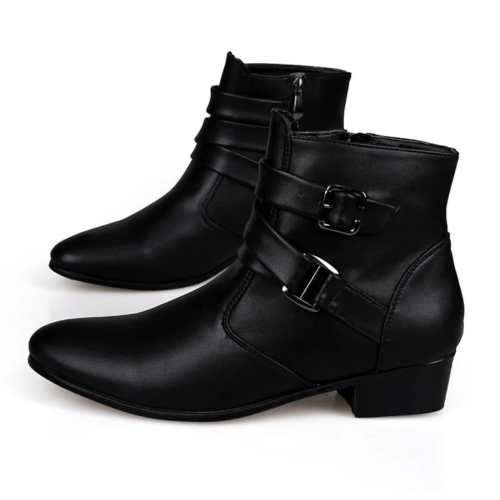Steampunk Half Boots With Pointed Toes edgy