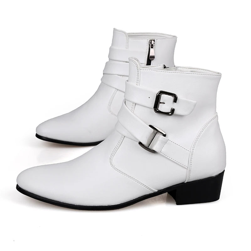 Steampunk Half Boots With Pointed Toes refined