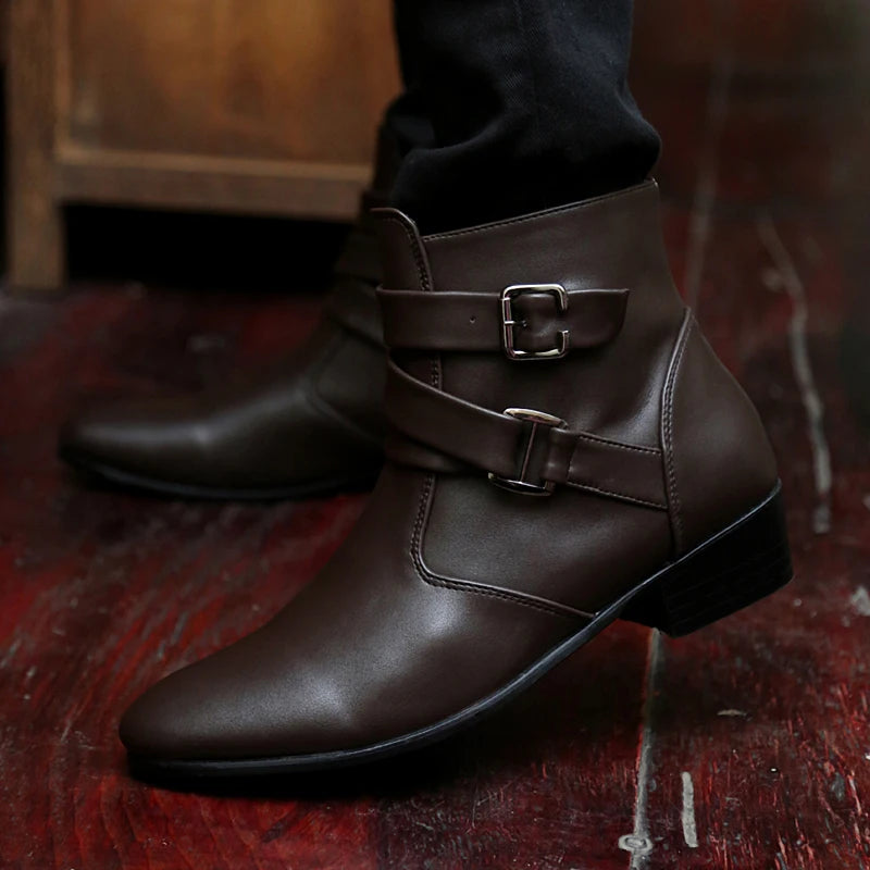 Steampunk Half Boots With Pointed Toes stylish