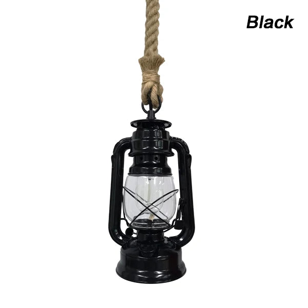 Steampunk Hanging Lantern with a Cord Black