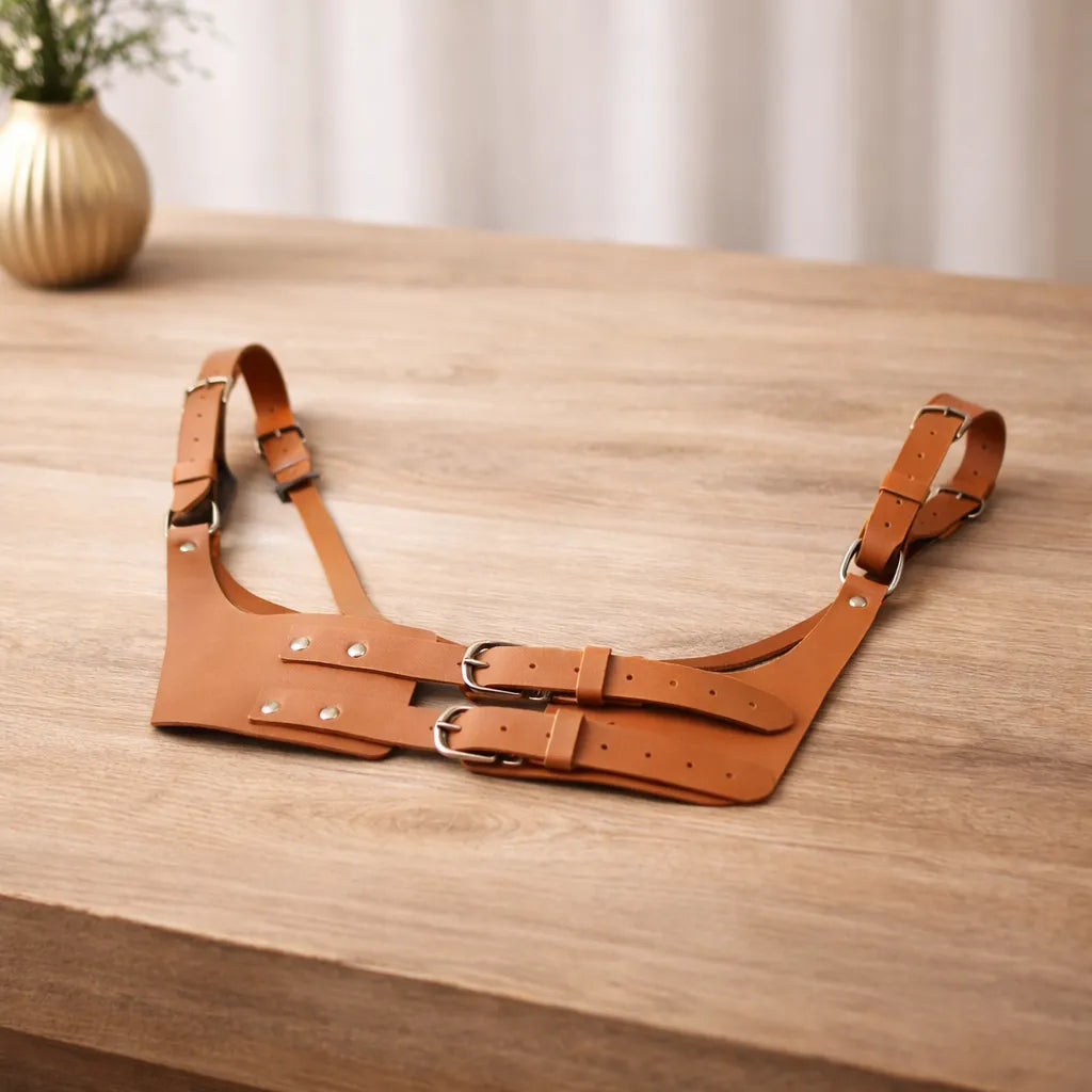 Steampunk Harness Belt with Shoulder Straps