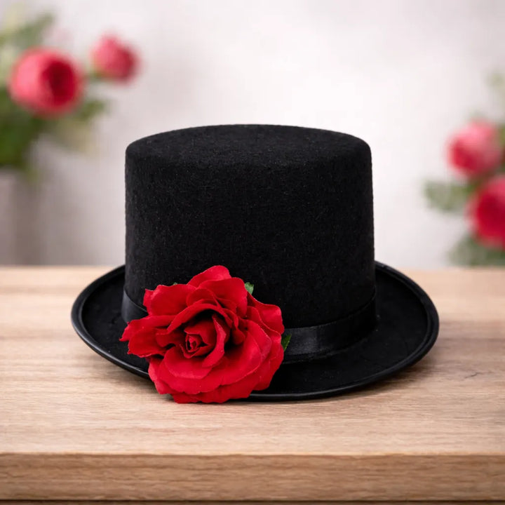 Steampunk Hat With Rose Flower