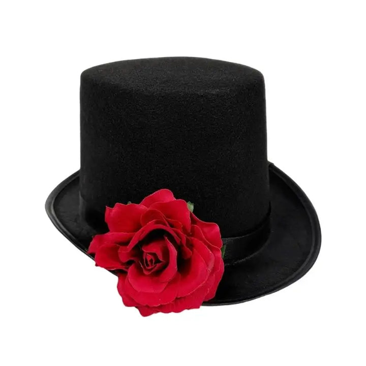 Steampunk Hat With Rose Flower
