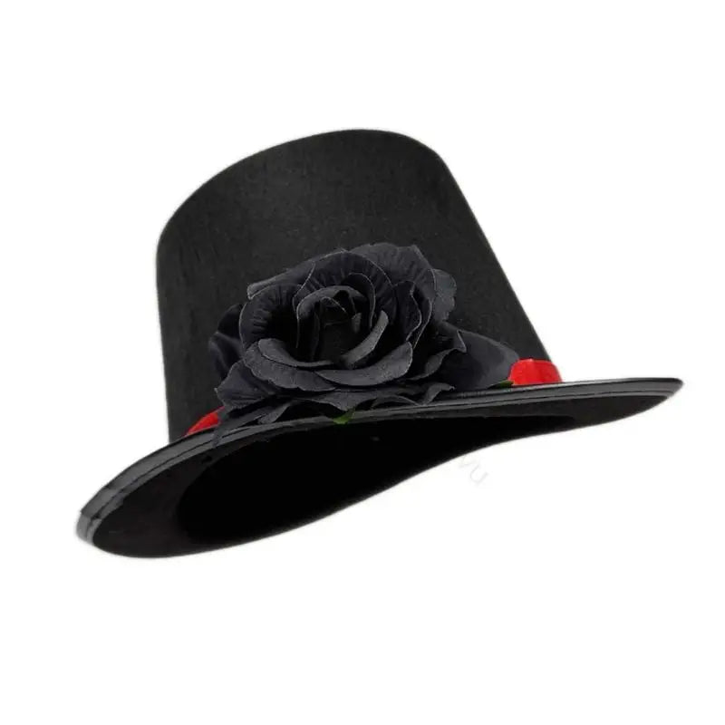 Steampunk Hat With Rose Flower – gothic look