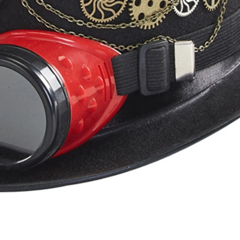 Steampunk Hat With Watch and Feathers