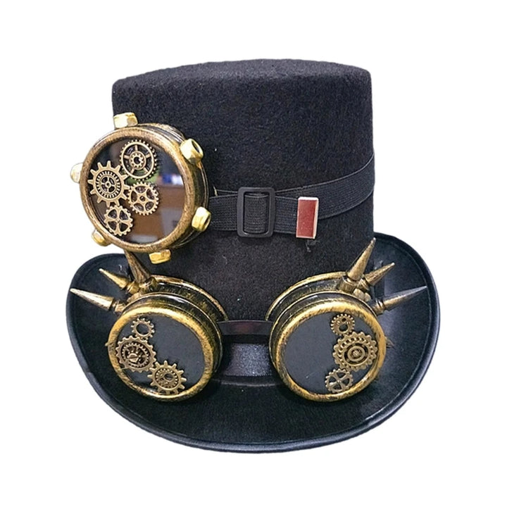 Steampunk Hat with Double Goggles Design