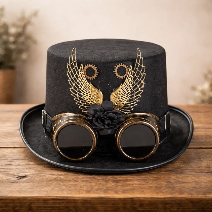 Steampunk Hat with Wings