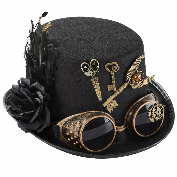 Steampunk Hat with a Key Design