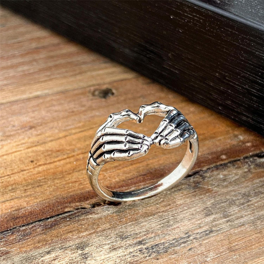 Steampunk Heart Hands Ring
