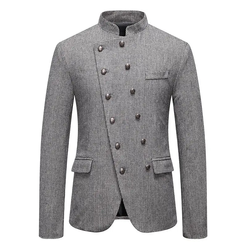 Steampunk Jacket With Slanted Buttons modern