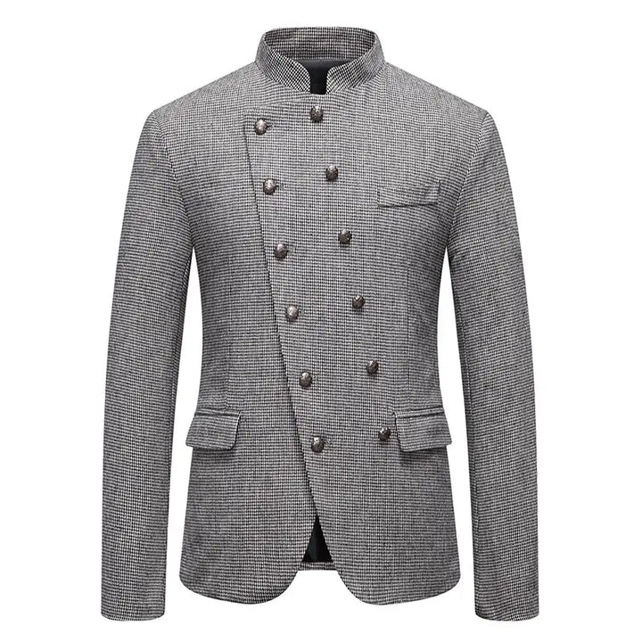 Steampunk Jacket With Slanted Buttons modern