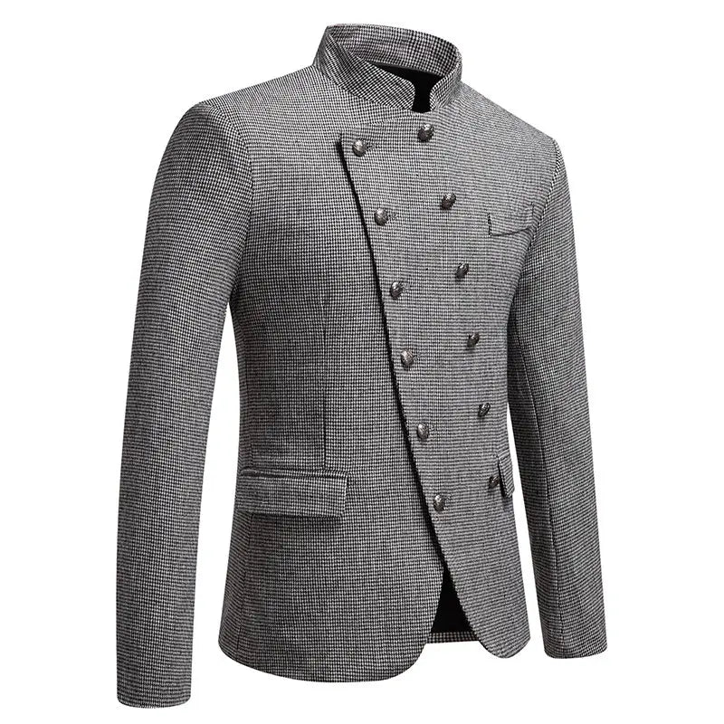 Steampunk Jacket With Slanted Buttons stylish