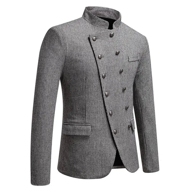 Steampunk Jacket With Slanted Buttons stylish