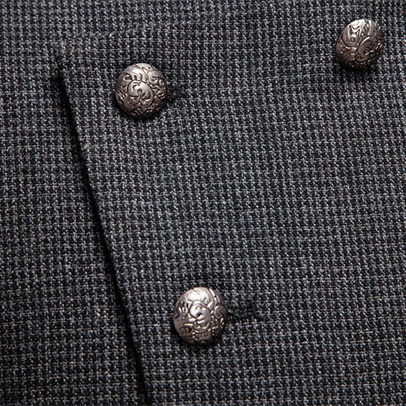 Steampunk Jacket With Slanted Buttons vintage
