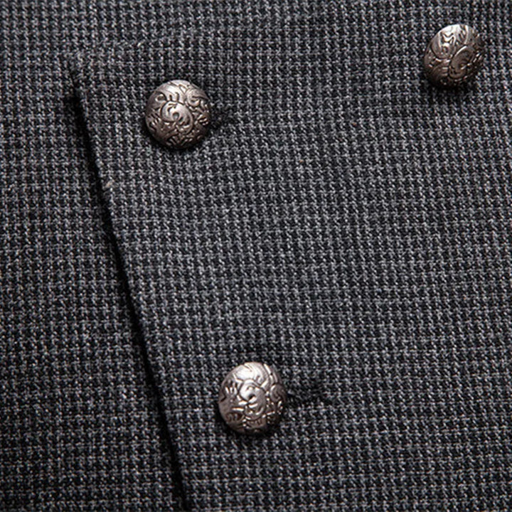 Steampunk Jacket With Slanted Buttons vintage