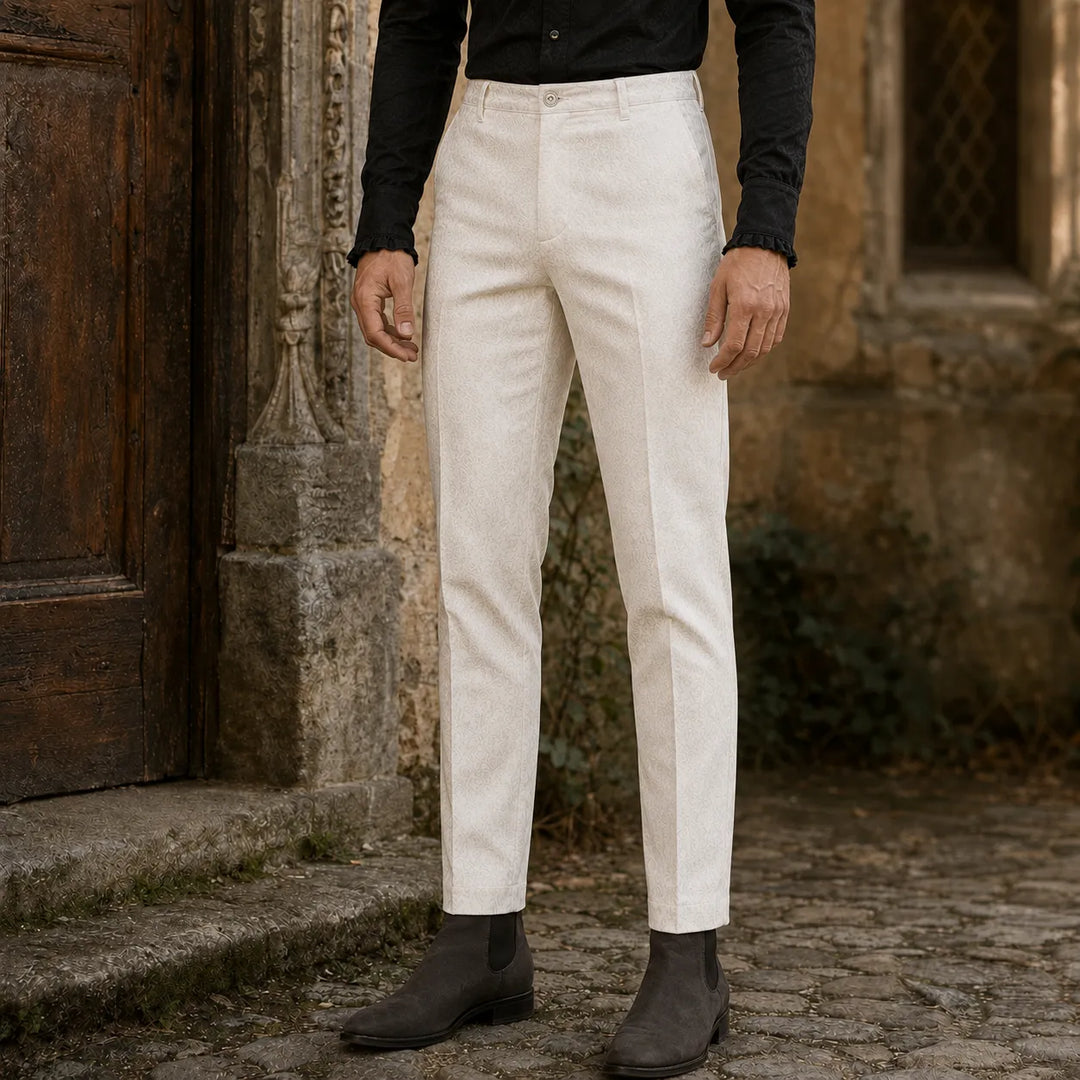 Steampunk Jacquard Slim Pants