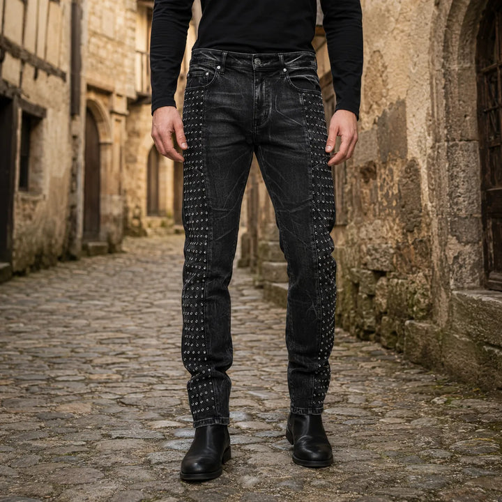 Steampunk Jeans With Rivets